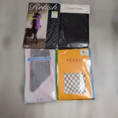 柄ストッキング 4点セット M-Lサイズ