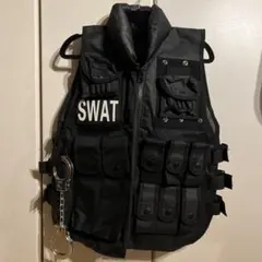 SWAT コスプレ用タクティカルベスト ブラック