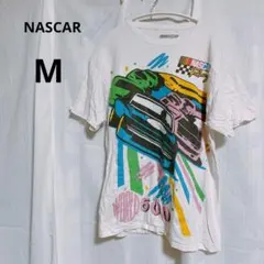 1点限り✨NASCAR 【M】レースカー 半袖 Tシャツ ホワイト おしゃれ