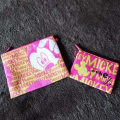 ミッキーマウス ポーチ 2点セット