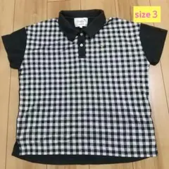 Arnold Palmer 黒チェック柄 ポロシャツ サイズ3