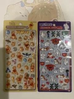 ディズニー ボンボンドロップシール くまのプーさん ベイマックス