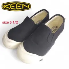 【KEEN】美品 CORONADO III キャンバス スリッポン 黒 5.5