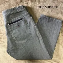 【美品】THE SHOP TK ヒッコリー風生地 ハーフパンツのサムネイル