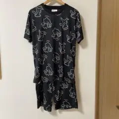 ポケモン ミミッキュ ジュペッタ 総柄 ルームウェア 上下セット M