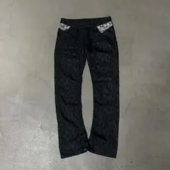 nicole club for men archive コーティングフレアパンツ