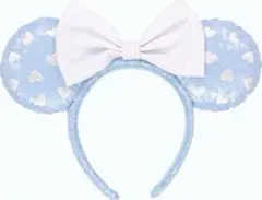 ディズニー 水色 スパンコール カチューシャ