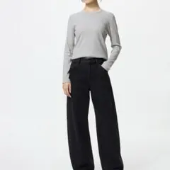 ユニクロ　ソフトリブクルーネック