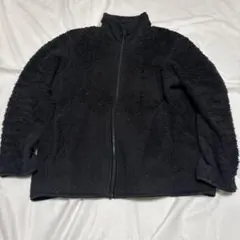 ユニクロ ボアフリース フルジップジャケット ブラック Mサイズ