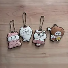 대화에 곰을 추가합시다 곰 아이 고무 열쇠 고리 5 종 세트