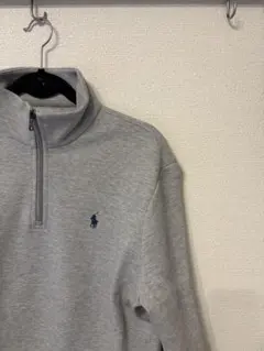 ポロ・ラルフ・ローレン ハーフジップ スウェット グレー　Mサイズ