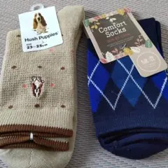 ❖Hush Puppies ベージュ ドット柄 ソックス 23-25cm他