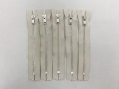 12cm ファスナー グレージュ 5本 セット