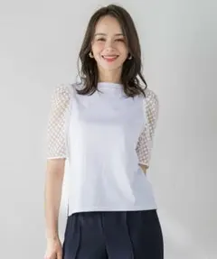 Viaggio Blu オパールドットカットソー≪手洗い可能≫のサムネイル