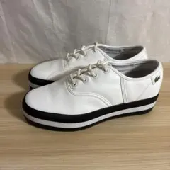 ラコステLACOSTE ホワイト23.5cm 37