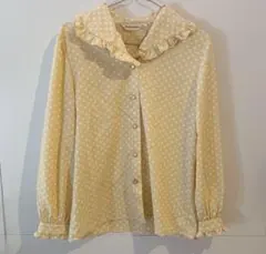 レディース レトロ 長袖シャツ 柄シャツ