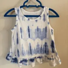 GAP ギャップ タイダイ柄 フリル タンクトップ　100cmのサムネイル