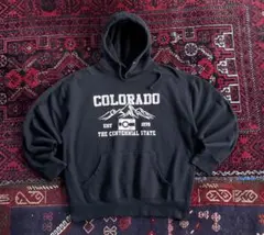 USA古着 ヘビーウェイト プルオーバー パーカー ブラック XL