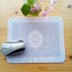 【新品未使用】ペルシャ絨毯柄マウスパッド(ライトパープル)のサムネイル