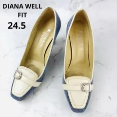 DIANA WELL FIT デニム バイカラー24.5のサムネイル