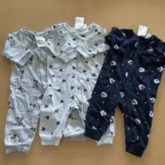 H&M ミッキー柄長袖ロンパース　60㎝