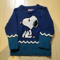 PEANUTS スヌーピー ニットセーター 80