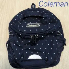 Coleman コールマン キッズリュック ベビーリュック ドット柄 ネイビーのサムネイル