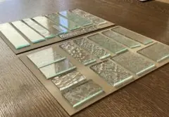 ステンドグラス　ガラス端材　クリア