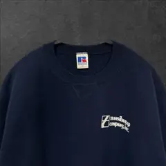 90s Russell Athletic USA製 企業ロゴ スウェット