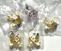 【匿名配送】ナルミヤキャラクターズ　めじるしアクセサリー ルッキー×4 ピコ×1