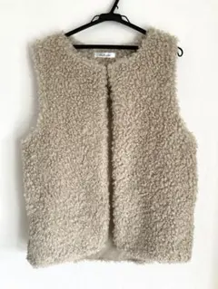 新品　プードルファーベスト　ジレ　LLサイズ