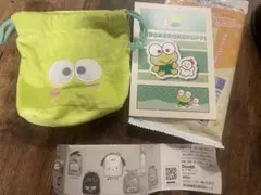 けろけろけろっぴセット（きんちゃく、ポストカード）