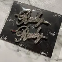Rady シルバー ロゴデザイン ヘアピン 2個セット