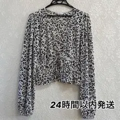 ZARA ヒョウ柄 レオパード 長袖ブラウス