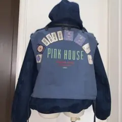 PINK HOUSE ワッペン可愛いデニムジャケット