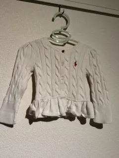 Ralph Lauren アイボリー カーディガン 9M