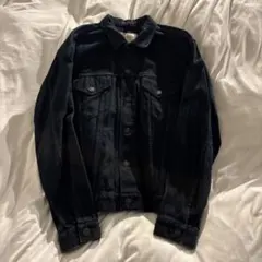 00s archive black denim jacket y2k