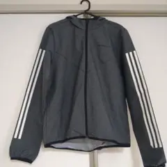 【美品】adidas neo グレー ジャージジャケット フードあり
