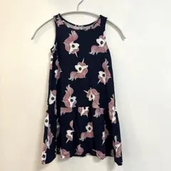 H&M ワンピース　ノースリーブ　ユニコーン　　130