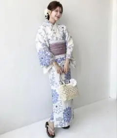 moment＋ 浴衣 浴衣二点セット(ゆかた・帯)