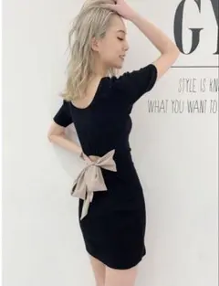 GYDA バックリボンワンピース