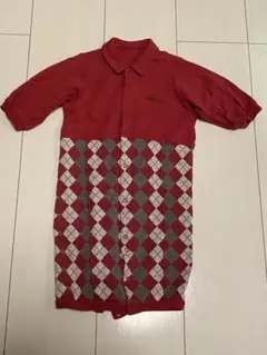 ⭐️赤いダイヤモンド柄ロンパース 50~70cm COMME CA ISM