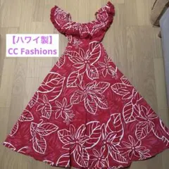 美品】フラダンス用 赤と白の花柄ムームー - メルカリ