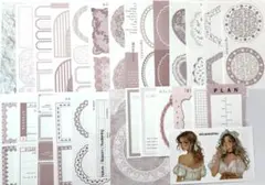 ＊985＊GGAGGONG様素材紙＆ステッカー（ピンク）