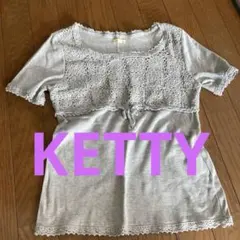 KETTY ケティ レース　Tシャツ　カットソー　Mのサムネイル