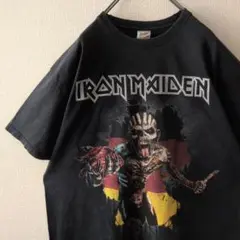 古着好きオススメ☆アイアンメイデン 両面プリント リメイクボロ Ｔシャツ バンＴ