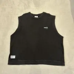 VISION STREET WEAR ブラック ノースリーブ L