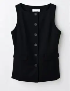 【新品未使用タグ付き】ENFOLD プリーツベスト ブラック　サイズ38 中古・古着通販】ENFOLD (エンフォルド) ジャンパースカート