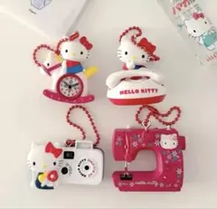 ハローキティ なつかしアイテムミニチュアコレクション ミシン カメラ でんわ