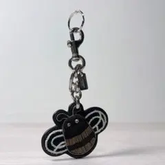 【極美品】Coach コーチ ハチ ビー キーホルダー チャーム ロゴ ビジュー
